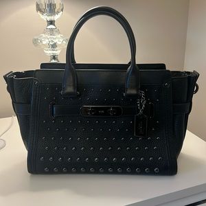 Coach Swagger 27 Ombre Rivets Black